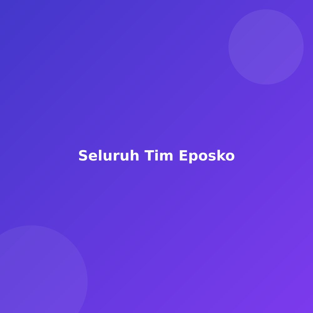 Foto bersama seluruh tim Eposko