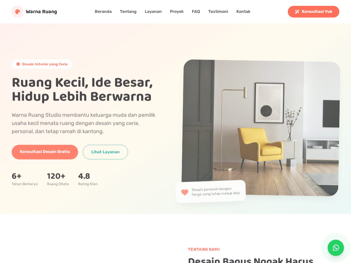 Warna Ruang Studio