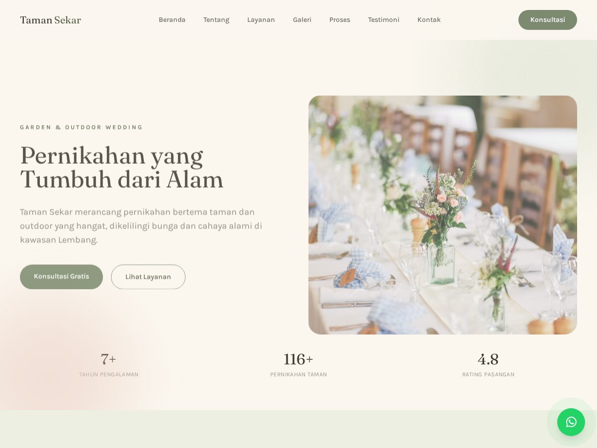 Taman Sekar Wedding Garden